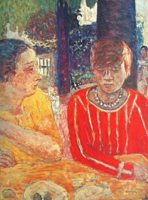 bonnard marthe in red blouse c1928.  