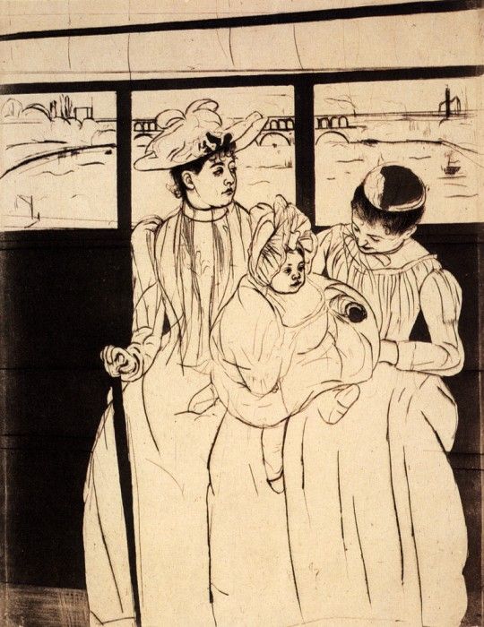 Cassatt Mary In The Omnibus.  