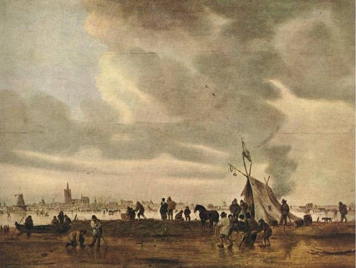 Goyen Jan van View of The Hague in Winter. ,  