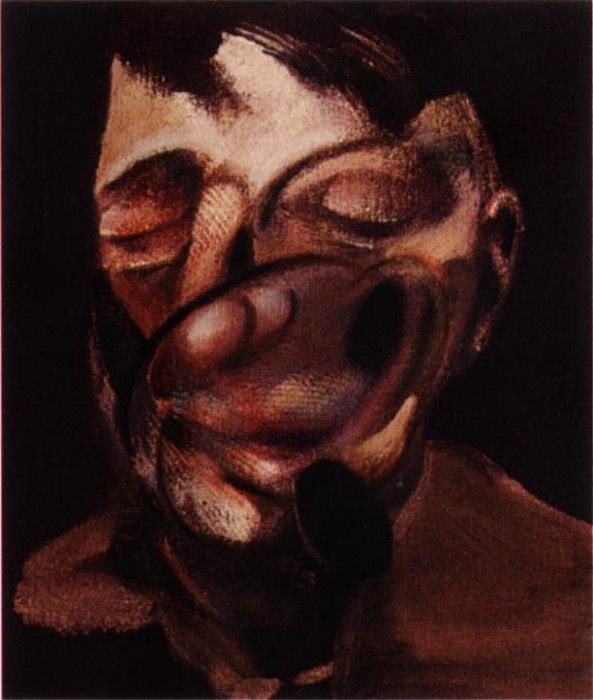 Bacon Three Studies for Self-Portrait, left panel,1974. , 