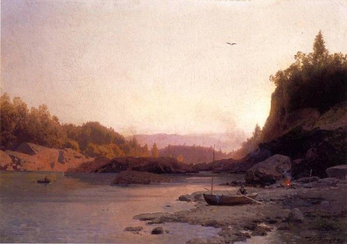 Herzog Herman Evening on the Susquehanna. , 