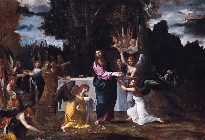   -       [Christ in the Wilderness, Served by Angels]. , 