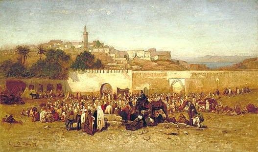 Tiffany Market Day Outside the Walls of Tangier. ,  