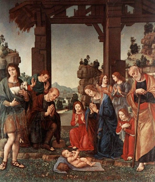 Lorenzo di Credi Adoration of the Shepherds.   