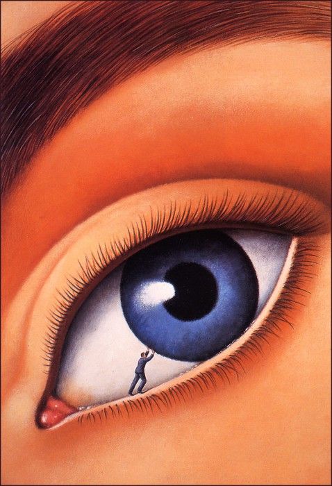 bs-ill- Rafal Olbinski- Friendly Persuasion. Olbinski, 