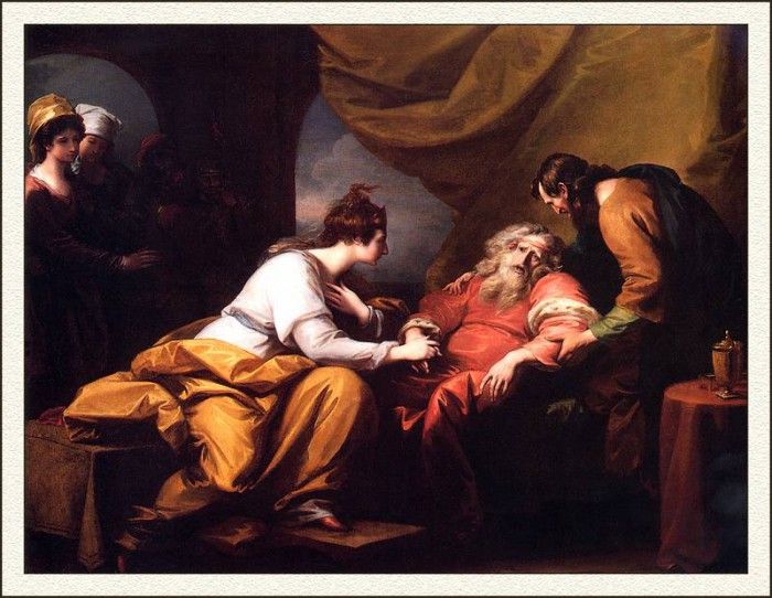 bs-ahp- Benjamin West- Lear And Cordelia. , 