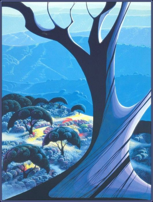 lrsEG165EarleEyvind PurpleTreeandMountains. , 