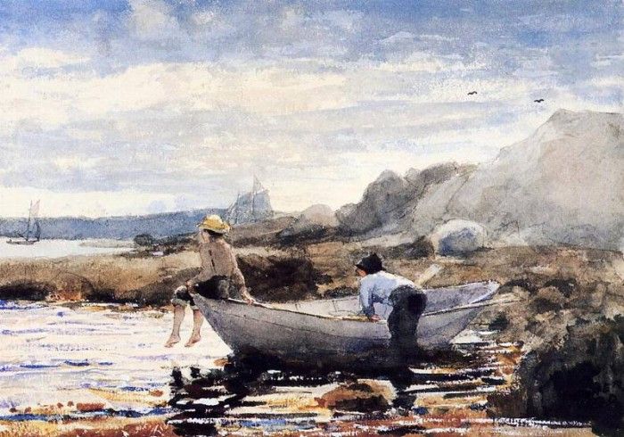 Homer Winslow Boys in a Dory. , 