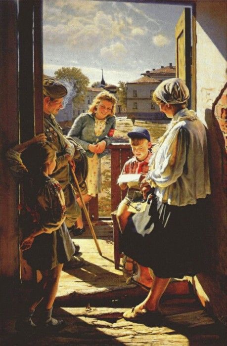 laktionov a letter from the front 1947. 