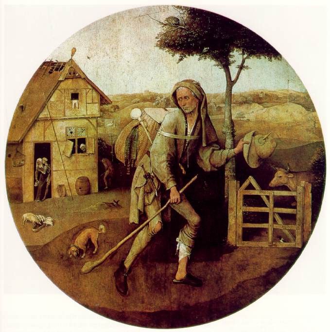 Bosch The wayfarer, diameter 71.5 cm, Museum Boymans-van Beu. , 