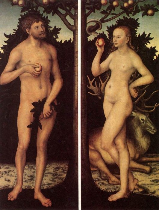 CRANACH Lucas the Elder Adam And Eve 2. ,  