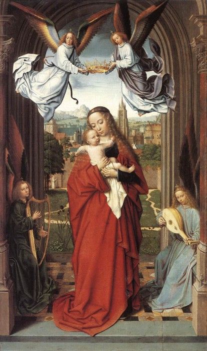 virgin and child with four angels wga. , 