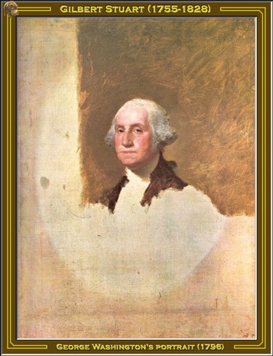 Gilbert Stuart-G. Washingtons Portrait (1796) Po Amp 018. , 