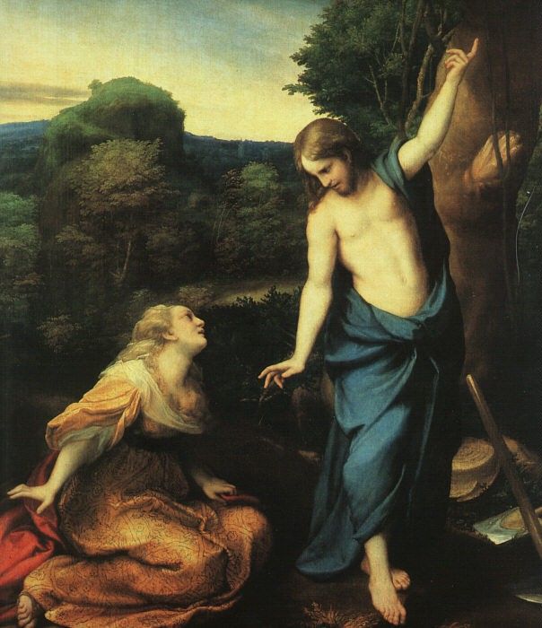 Correggio Noli me Tangere, approx. 1525, Museo del Prado at . 