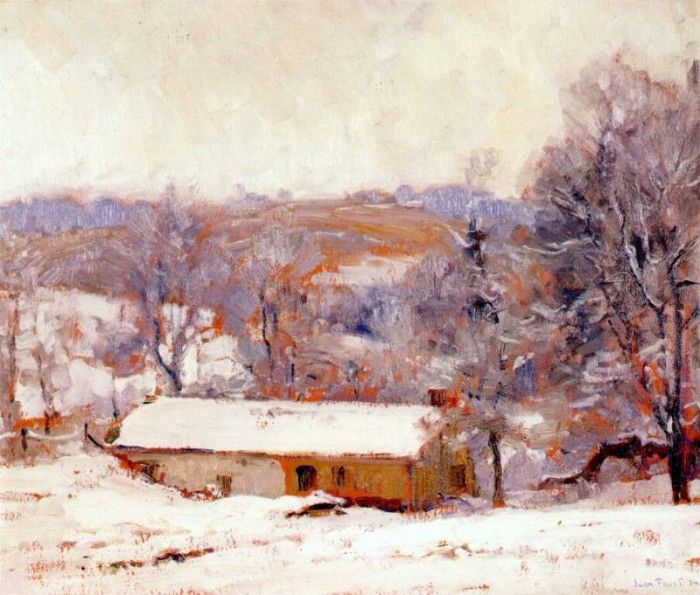 frost winter landscape 1934. 