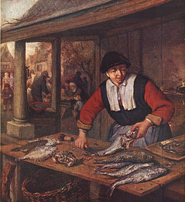 OSTADE Adriaen Jansz van The Fishwife. ,  