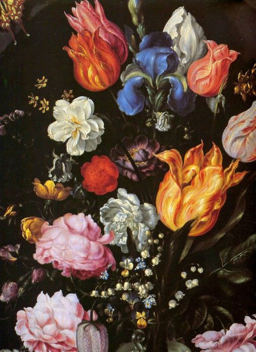 Gheijn de Jacques II Flowers in vase detail Sun. Gheijn,  