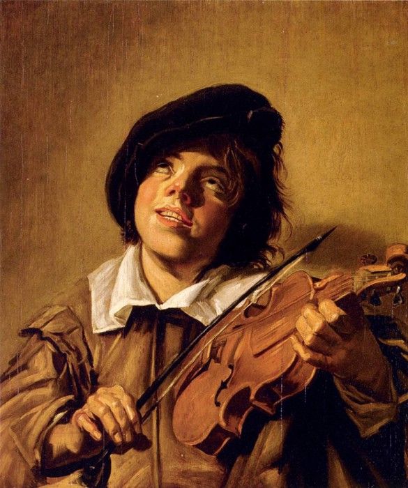 Hals Frans Boy Playing A Violin. , 
