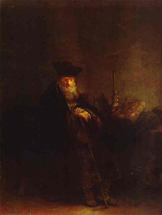 Rembrandt - Old Rabbi.    