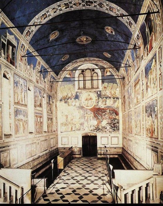 Giotto   Scrovegni   The Chapel viewed towards the entrance.   