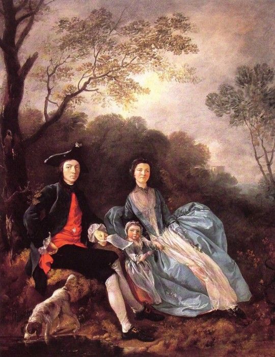 Portrait of the Artist with his Wife and Daughter. , 