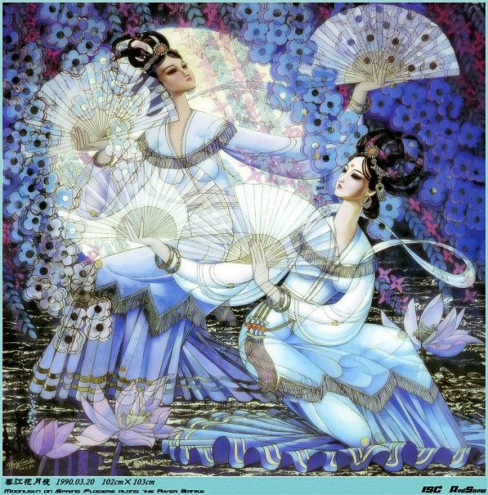 RedSnow ISC PbWCD 40 Moonlight on Spring Flowers along the River Banks. ������, ���