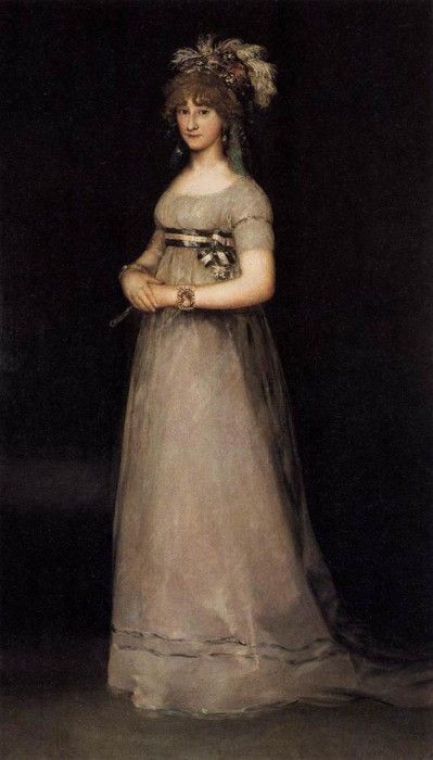 GOYA Francisco de POrtrait of the Countess of Chincon.   ,  