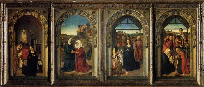 Bouts Dirck Polyptych Showing The Annunciation. , 