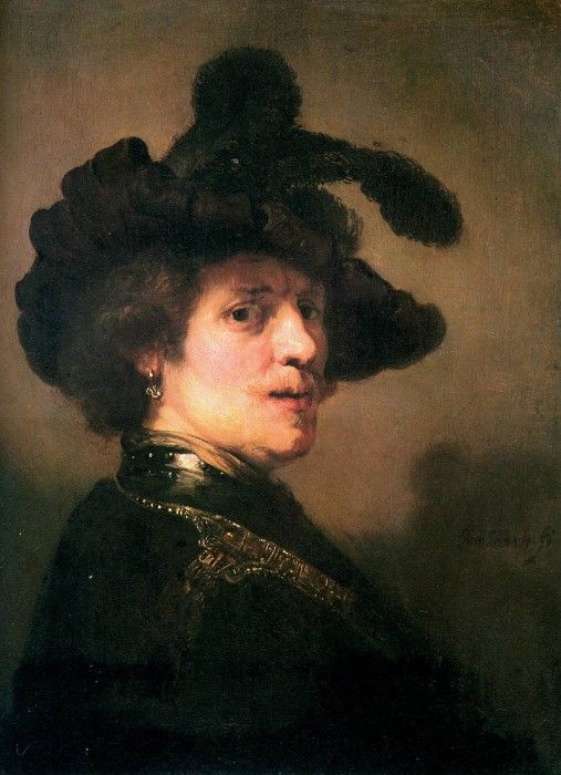 Rijn van Rembrandt Self portrait 7 Sun. ,  