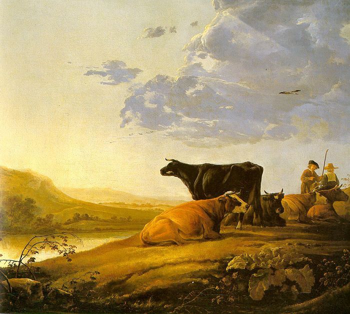 CUYP Aelbert Young Herdsman With Cows. , Aelbert