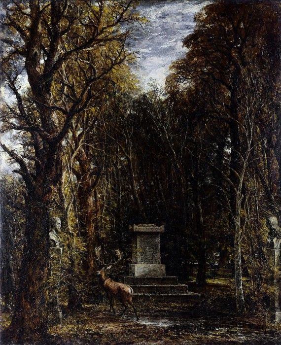 Cenotaph to the Memory of Sir Joshua Reynolds, erected in the grounds of Coleorton Hall, Leicestershire by the late Sir George Beaumont, Bt..  