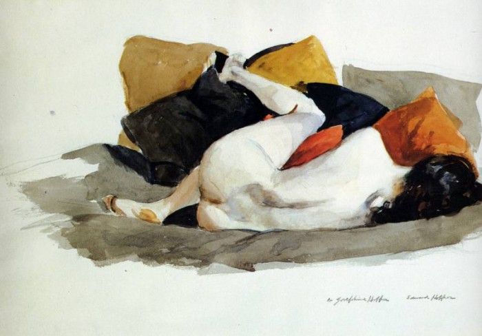 Hopper Edward Reclining Nude. , 