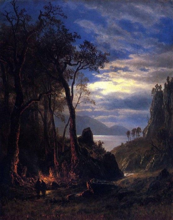 Bierstadt Albert The Campfire. , 