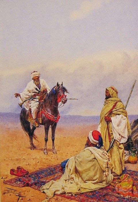 A Horseman Stopping At a Bedouin Camp. ������, ������