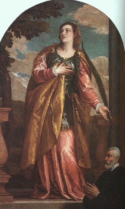 Veronese St. Lucy and a Donor. , 