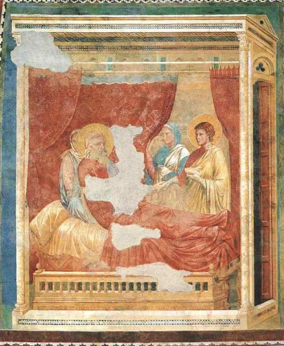 Giotto Scenes from the Old Testament. Issac Blessing Jacob, .   