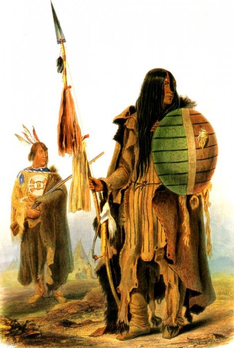 Kb 0024 Assiniboin Indians KarlBodmer, 1833 sqs. , 