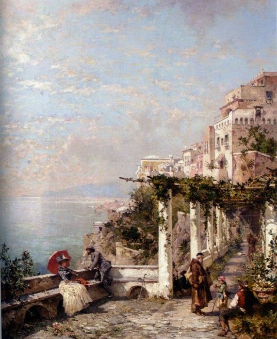 Franz Richard Unterberger Die Amalfi Kuste (The Amalfi Coast). ,  