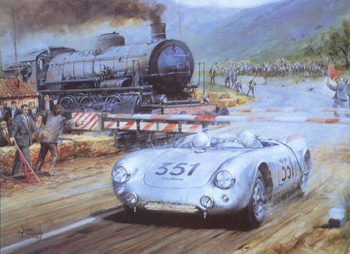 Cma 031 1954 mille miglia porsche 550a spider.  