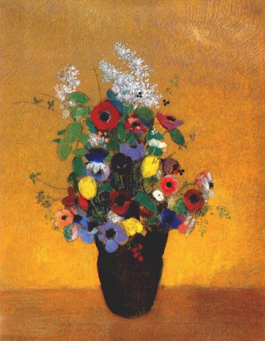 redon flowers c1905.  