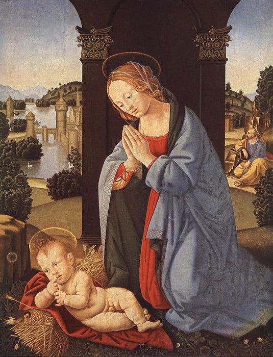 Lorenzo di Credi The Holy Family DSN.   