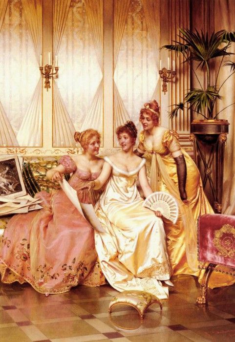 Soulacroix Charles Joseph Frederic Les Trois Connaisseuses. Soulacroix, 