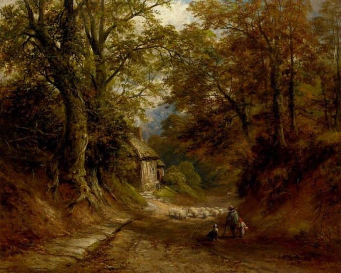 Turner George The Old Cottage Littleover Lane. , 