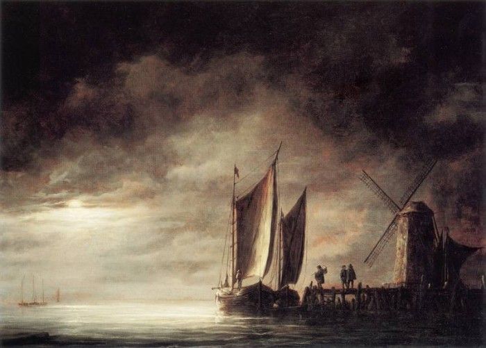 Cuyp 44Moonlight. Кейп, Aelbert