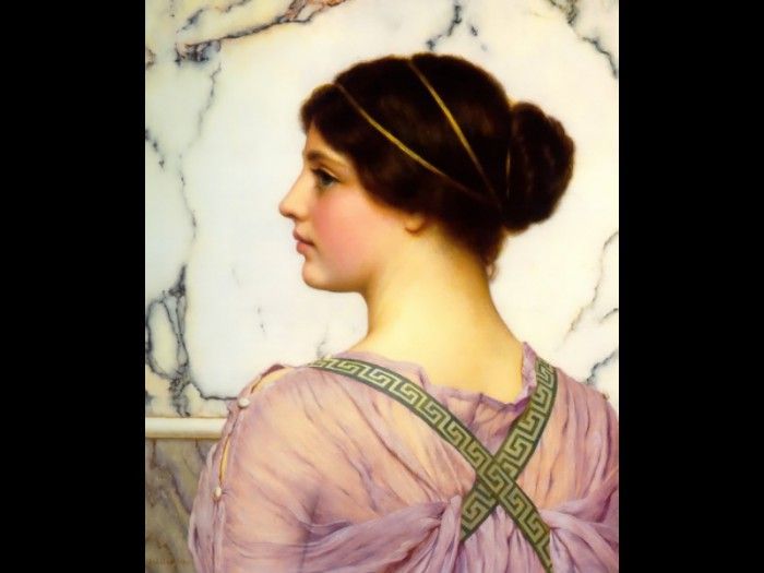 A Grecian Lovely c1909. ,  