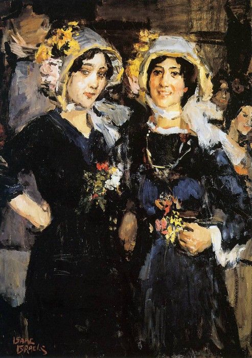 Israels Isaac Two women Chatherinettes Paris Sun. Israels, 