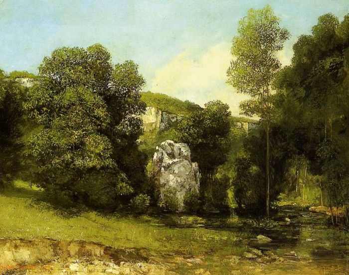 Courbet Gustave La Ruisseau de la Breme. �����, ������
