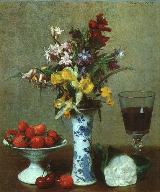 Fantin Latour Still Life The Engagement 1869. -, ---