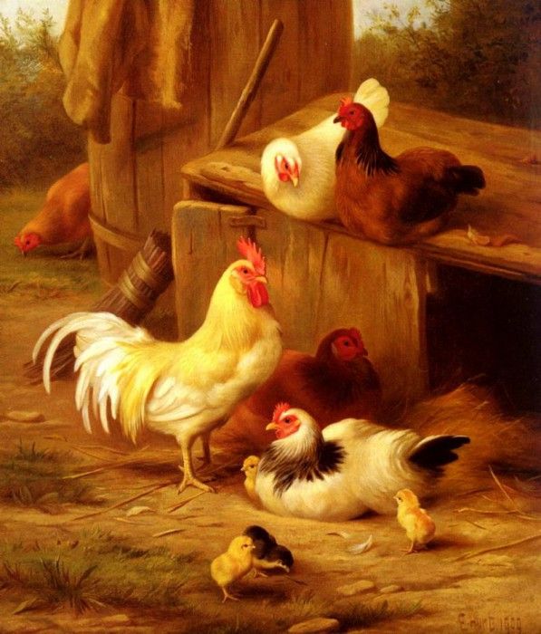 Hunt Edgar Chickens And Chicks. , 