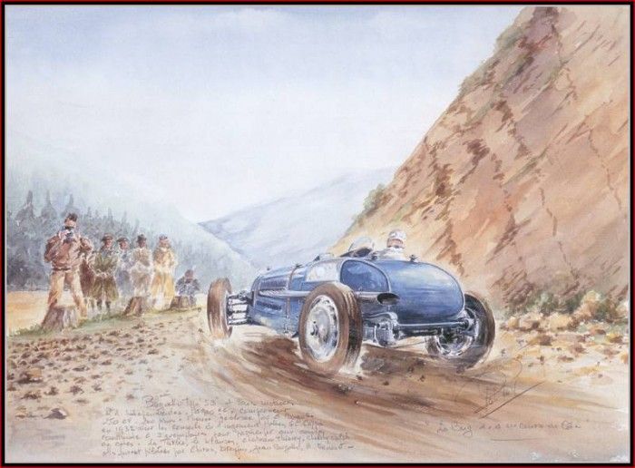 c 1932 the four wheel drive bugatti.  